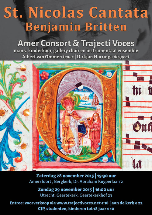 Brittens St. Nicolas Cantata, november 2015